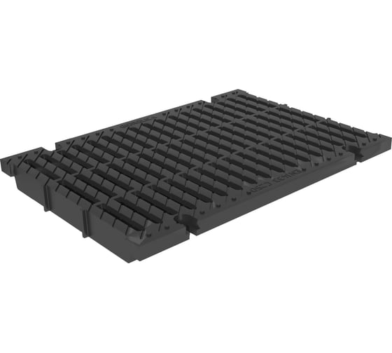 Пластиковый лоток Gidrolica pro dn300 h480 мм с пластиковой решеткой и крепежом класс c250 834535