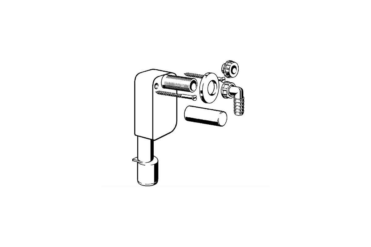 Сифон Viega скрытого монтажа, для подключения стиральной или посудомоечной  машин 00000025351 452452