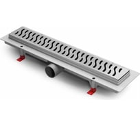 Водоотводящий пластиковый желоб Azario D40 (боковой слив) с решеткой Harmony 350 мм 00076124