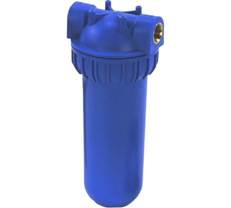 Корпус фильтра Профитт непрозрачный, синий, HS-24 1/2 латунь Slim Line 3175050