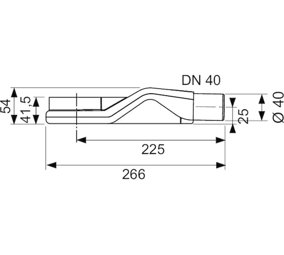 Сифон TECE DN 40 650004