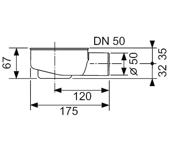 Сифон TECE DN 50 650000