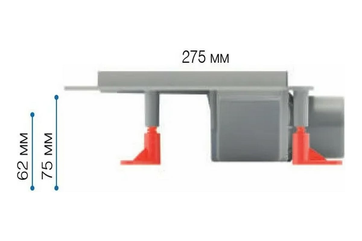 Угловой трап для душа с решеткой Miano DROPS матовый, D50 MS-MM ...