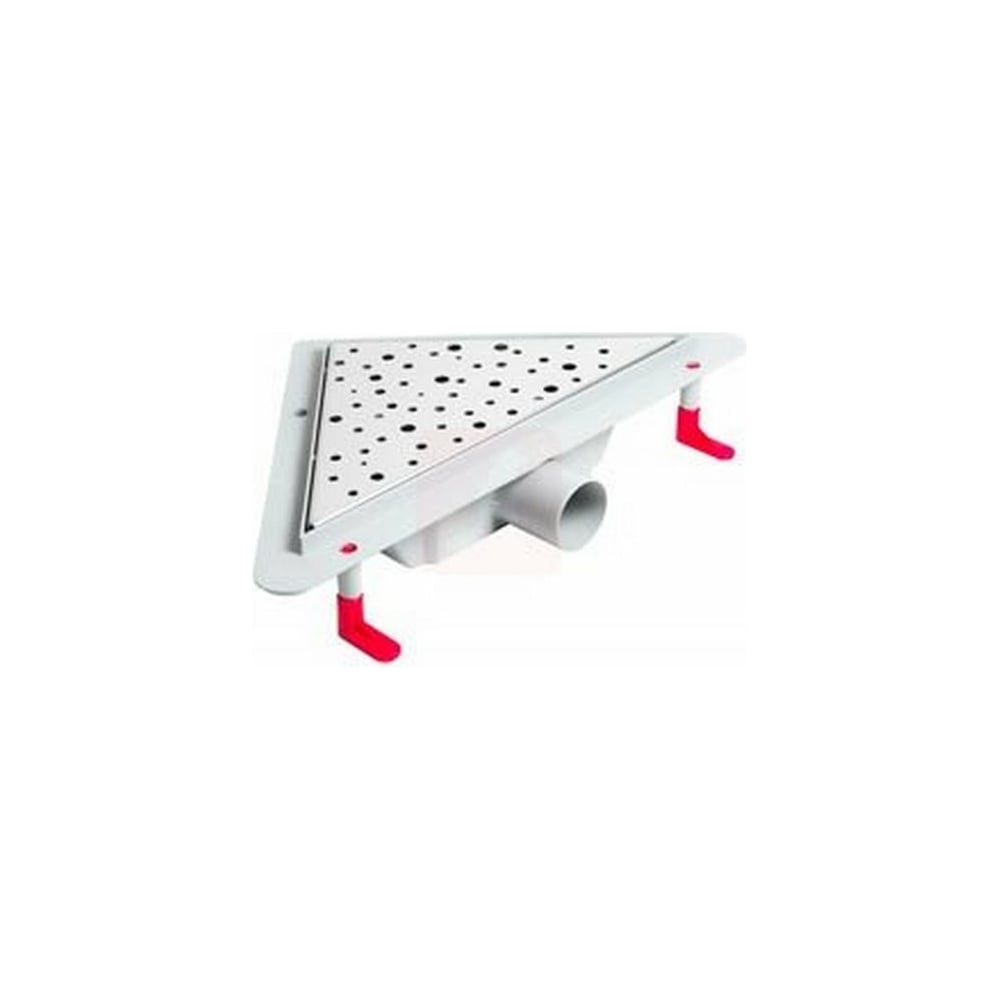 Угловой трап для душа с решеткой Miano DROPS глянец, D50 MS-MF ...