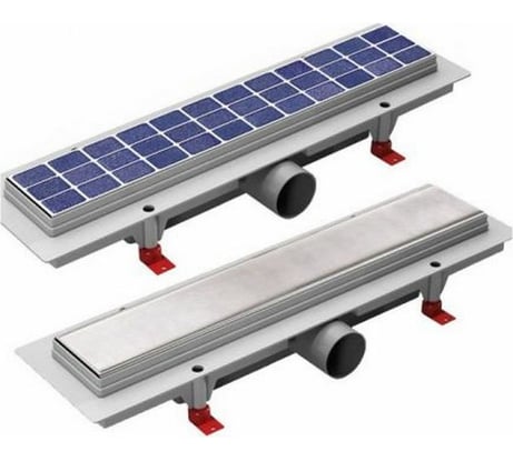 Душевой лоток 800мм Miano KLASSIK/FLOOR глянец, боковой слив D50 MS-80K