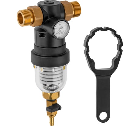 Самоочищающийся фильтр AV Engineering 1 нар., с манометром AVE115705KG