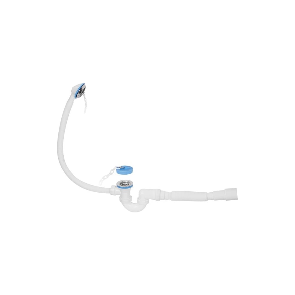 Сифон для ванны AV Engineering U-образный с выпуском и переливом 70 мм ...