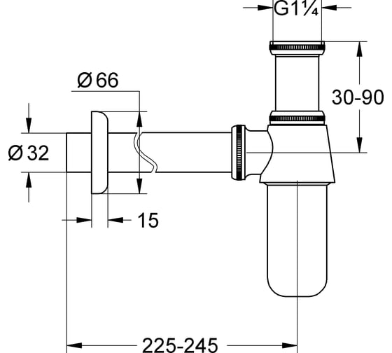 Сифон GROHE 1 1/4 для раковины 28920000