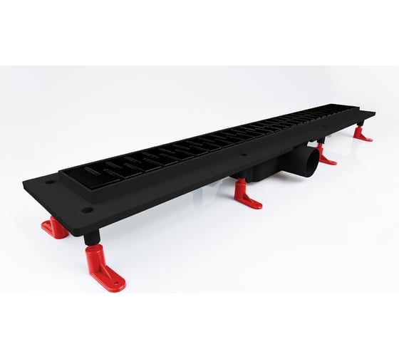 Душевой лоток Miano MEDIUM BLACK EDITION черный, боковой слив D50 800 MS-80MB