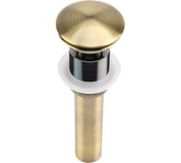 Выпуск для раковины Bauedge BAU слив click-clack, донный клапан, автоматический выпуск для мойки в ванную, бронза BX0004