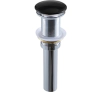 Выпуск для раковины Bauedge BAU слив click-clack, донный клапан, автоматический выпуск для мойки в ванную, черный BX0003