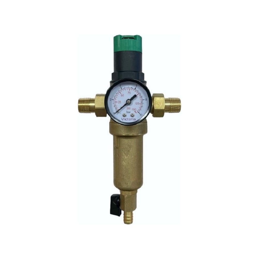Промывной фильтр с редуктором давления и манометром для горячей воды ...
