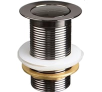 Донный клапан Terma CLICK-CLACK c маленькой кнопкой, black pearl 32368