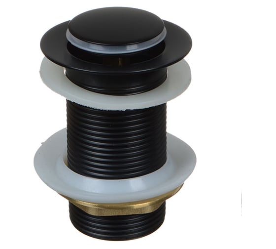 Донный клапан Terma CLICK-CLACK c маленькой кнопкой, black pearl 32368