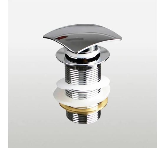 Донный клапан Terma CLICK-CLACK c квадратной кнопкой, chrome 32378
