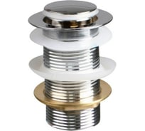 Донный клапан Terma CLICK-CLACK c маленькой кнопкой, chrome 32365