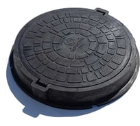 Люк полимерно-композитный Агросток тяжелый 760х630х100 мм тяжелый 25 т (черный) 32858