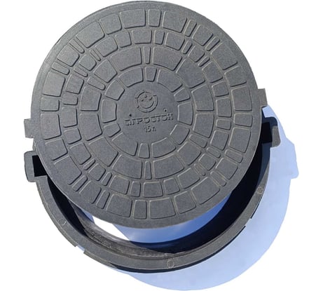 Люк полимерно-композитный Агросток 760х630х100 мм средний 15 т (черный) 29447