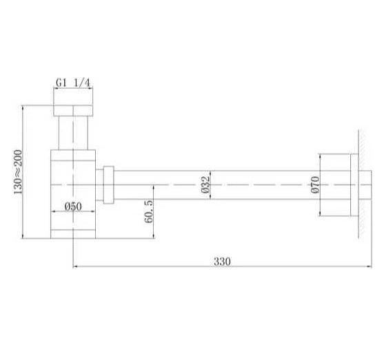 Сифон для раковины ABBER никель AF0030NG