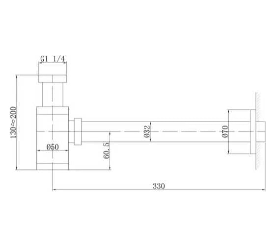 Сифон для раковины ABBER золото матовое AF0030G