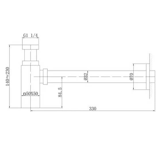 Сифон для раковины ABBER золото матовое AF0031G