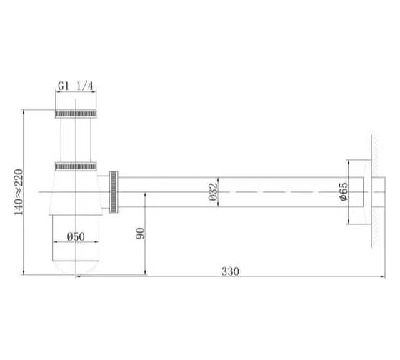 Сифон для раковины ABBER золото матовое AF0032G