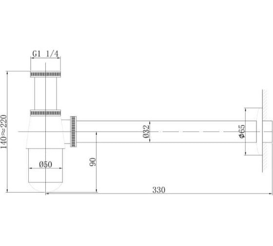 Сифон для раковины ABBER розовое золото AF0032RG