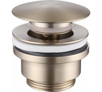 Донный клапан ABBER без перелива, клик-клак, золото матовое AF0011G