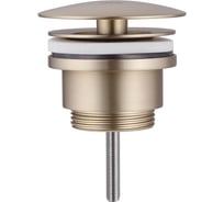 Донный клапан ABBER без перелива, фиксированный, золото матовое AF0012G