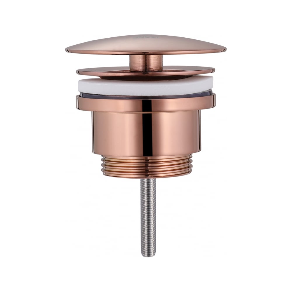 Донный клапан ABBER без перелива, фиксированный, розовое золото ...