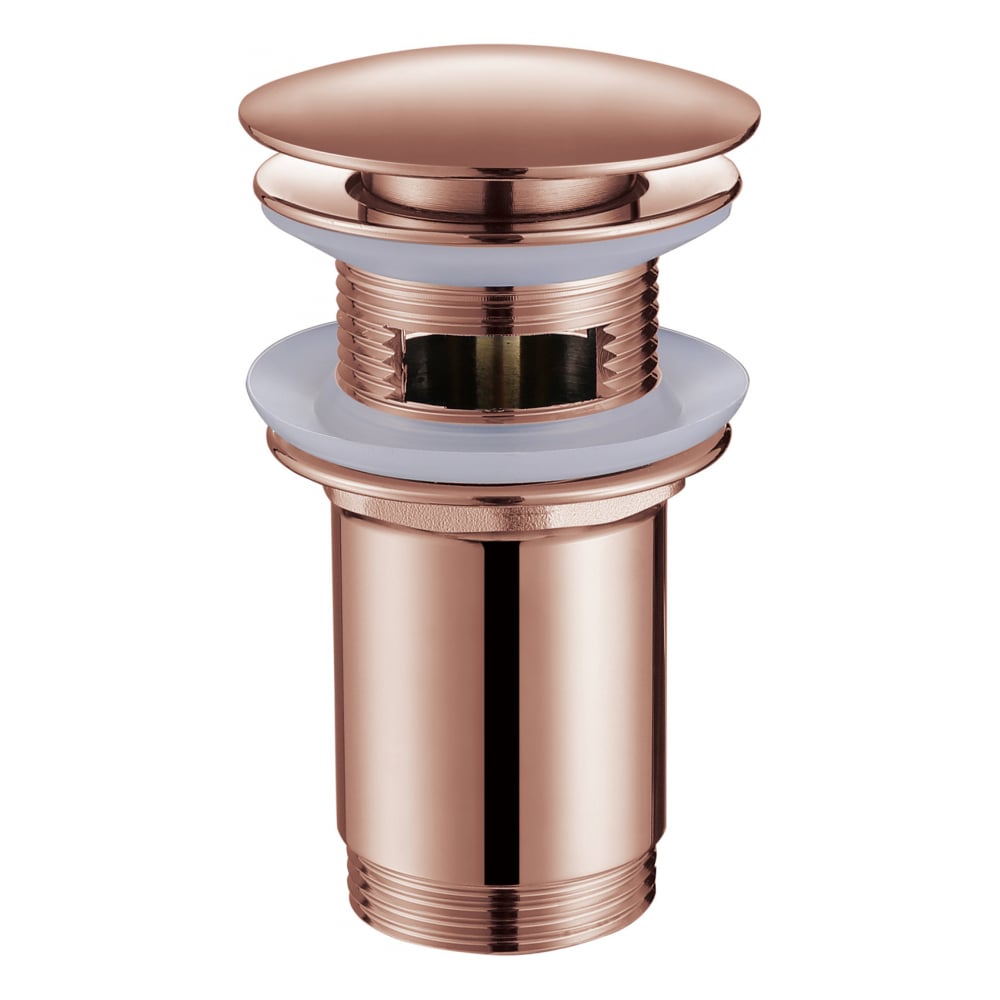Донный клапан ABBER с переливом, клик-клак, розовое золото AF0010RG ...