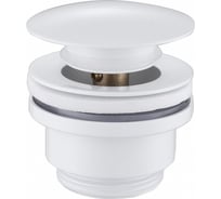 Донный клапан ABBER без перелива, клик-клак, белый AF0011W