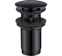 Донный клапан ABBER с переливом, клик-клак, черный матовый AF0010B 31370481