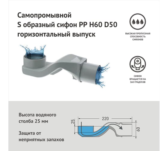 Напольный желоб водосток Berges b1 keramik 800 нержавеющая сталь, решетка бронза, s-сифон d50 боковой 094119