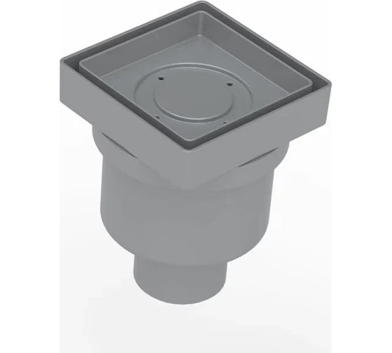 Напольный трап водосток Berges trend keramik 100x100, под керамическую плитку, d50 вертикальный 093003