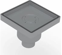 Напольный трап водосток Berges trend keramik 150x150, под керамическую плитку, d50 вертикальный 093004