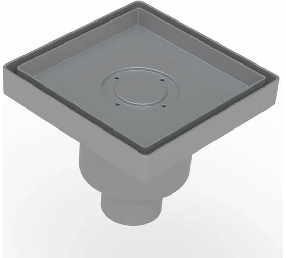 Напольный трап водосток Berges trend keramik 150x150, под керамическую плитку, d50 вертикальный 093004 1