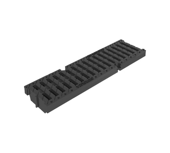 Лоток пластиковый Gidrolica pro dn100 h80 мм с полиамидной решеткой и крепежом класс c250 805509 1