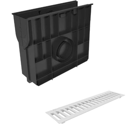 Пластиковый пескоуловитель Gidrolica со штампованной стальной оцинкованной решеткой, класс а15 808500