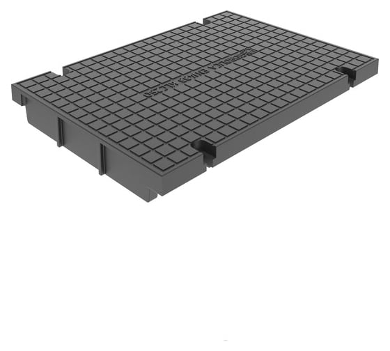 Пластиковый лоток Gidrolica pro dn300, h380 мм, с полиамидной глухой крышкой и крепежом, класс c250 830536