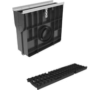 Пескоуловитель Gidrolica усиленный, пластиковый, с щелевой чугунной решеткой, класс е600 080850109E