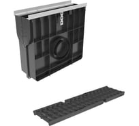 Пескоуловитель Gidrolica усиленный, пластиковый, с щелевой чугунной решеткой, класс d400 080850109D