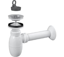 Сифон для умывальника MIANO с нерж. решеткой O 63 мм 50 M0423