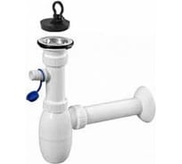 Сифон для умывальника MIANO с подводкой для шланга и нерж. решеткой O 63 мм 35 M0426