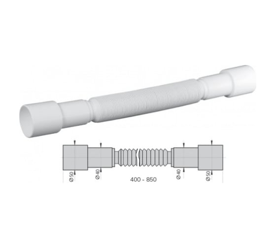 Гибкое соединение гофра MIANO 50/40x40/50 85 M1125