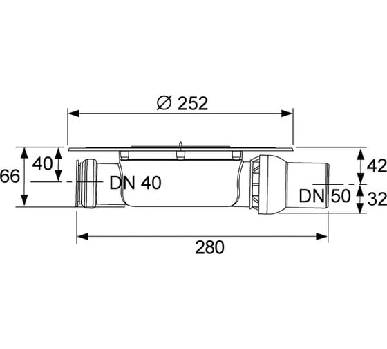 Сифон ТЕСЕ ТЕСЕdrainpoint S DN 50 мм 3601400