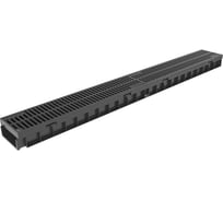 Пластиковый лоток Gidrolica Light h55, с пластиковой решеткой класса а15 08097
