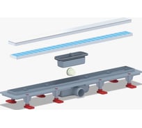 Трап АНИ Пласт "Мол" пластиковый линейный 550x62, диаметр выпуска 40 мм, под кладку плитки TL1055