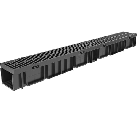 Лоток пластиковый Gidrolica Light h96 с решеткой пластиковой класса а15 08067