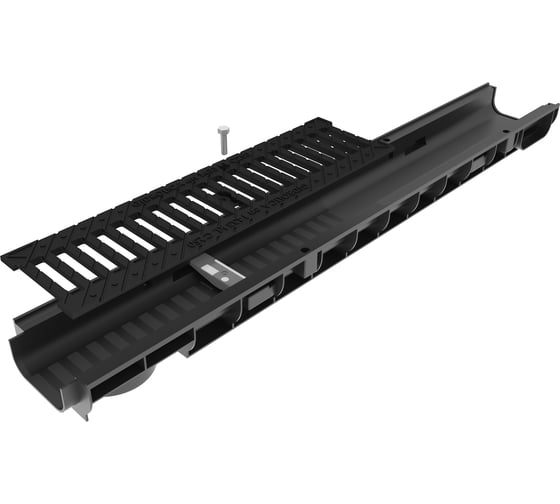 Крепеж стальной к лотку Gidrolica Standart dn200 (планка + винт 10x50) 128ст